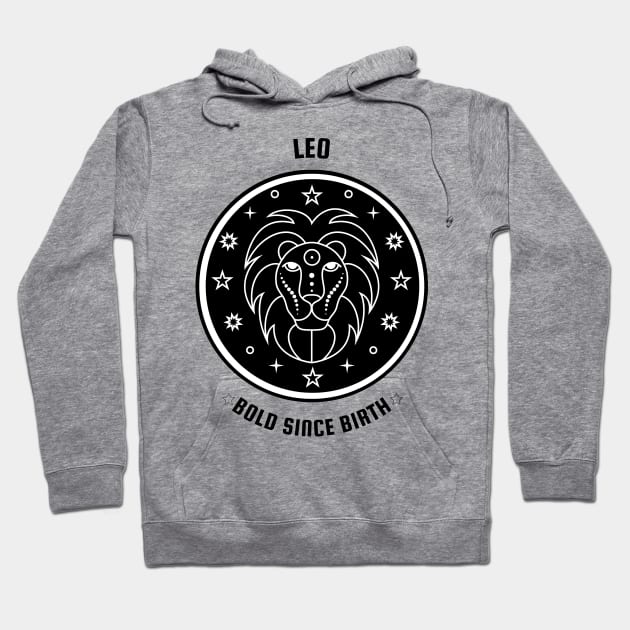 Leo ♌🦁 Bold Since Birth Zodiac Sign Astrological Sign Horoscope Hoodie by Bro Aesthetics